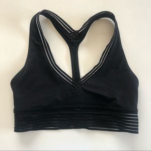 Lululemon Black plunge neck sports bra